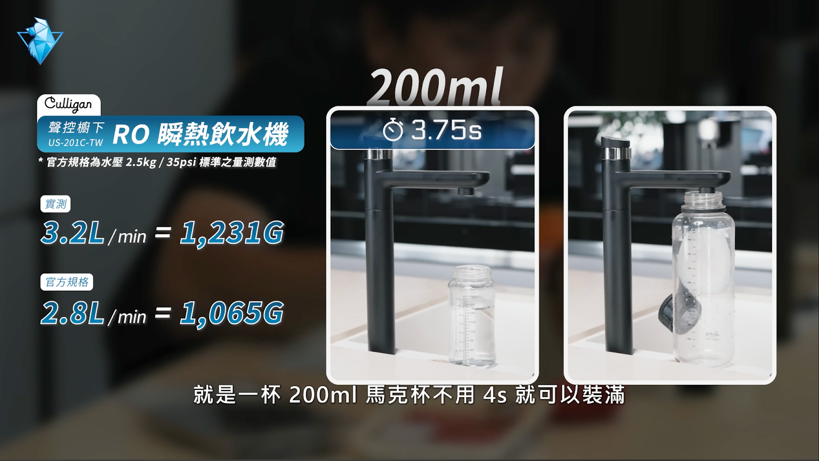 康麗根 Culligan 聲控櫥下 RO 瞬熱飲水機 規格實測 - culligan, RO飲水機, 康麗根, 淨水器, 飲水機 - 科技狗 3C DOG